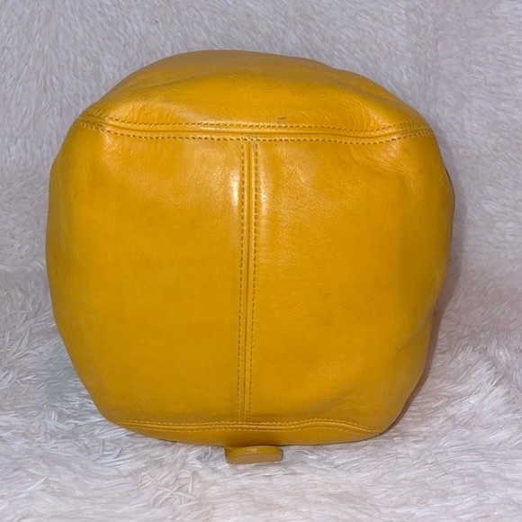 Coach Mustard Leather Backpack - Picture 10 of 16